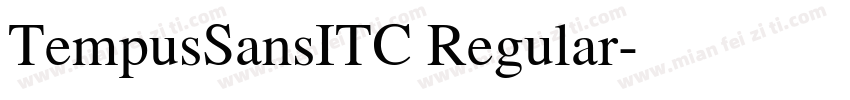 TempusSansITC Regular字体转换